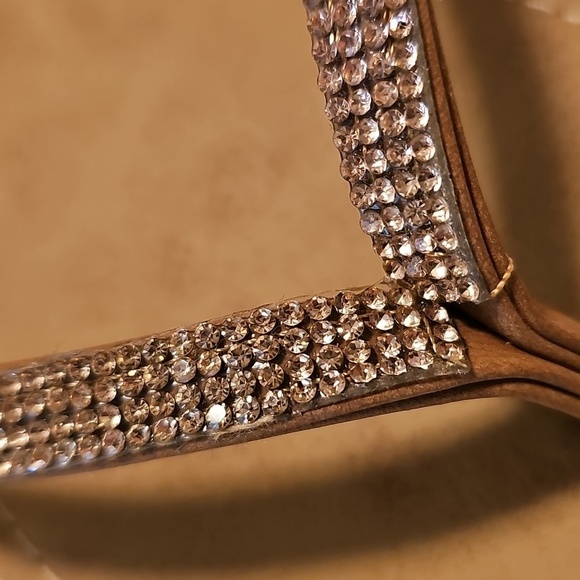 Seven 7 Flip flops womans size 10 rose gold rhinestone straps new with tag - Picture 2 of 7